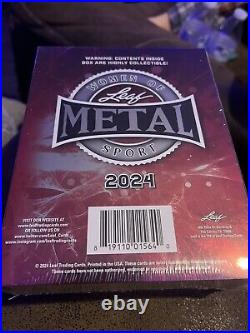 2024 Leaf Metal Women of Sport Hobby Box (4 Autos) Factory Sealed Livvy, Brink