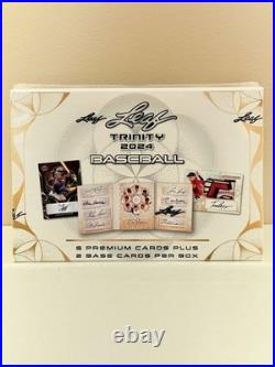 2024 Leaf Trinity Baseball Sealed Hobby Box-8 Cards Per Box with 6 Premium Autos