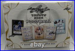 2024 Leaf Trinity Football Hobby Box Factory Sealed 6 Autograph Cards New In Box