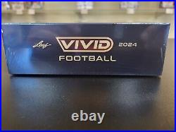 2024 Leaf Vivid Football Factory Sealed Hobby Box 5 Autos