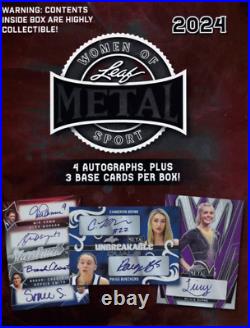 2024 Leaf Women of Sport Factory Sealed Hobby Box 4 AUTO