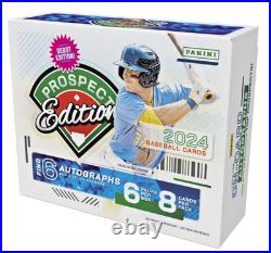 2024 Panini Prospect Edition Baseball HOBBY Box FACTORY SEALED 6 Autos BRAND NEW