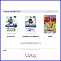 2024 Panini Prospect Edition Baseball Hobby BOX FACTORY sealed NEW 24PABPE 2024 Panini Prospect Edition Baseball Hobby BOX FACTORY sealed NEW 24PABPE