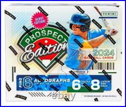 2024 Panini Prospect Edition Baseball Hobby Box Factory Sealed 6 Packs 48 Cards