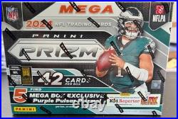 2024 Panini (purple Pulsar) Prizm Football Factory Sealed Hobby Mega Box