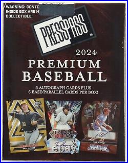 2024 Press Pass Premium Baseball Factory Sealed Hobby Box 5 Autographs Per Box 2024 Press Pass Premium Baseball Factory Sealed Hobby Box 5 Autographs Per Box