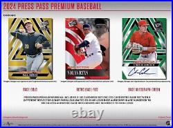 2024 Press Pass Premium Baseball Factory Sealed Hobby Box 5 Autographs Per Box 2024 Press Pass Premium Baseball Factory Sealed Hobby Box 5 Autographs Per Box