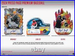 2024 Press Pass Premium Baseball Factory Sealed Hobby Box 5 Autographs Per Box 2024 Press Pass Premium Baseball Factory Sealed Hobby Box 5 Autographs Per Box