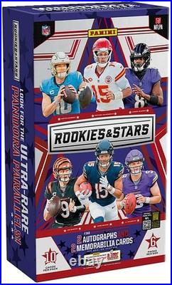 2024 Rookies & Stars Football Hobby Box Sealed NFL Drake Maye Rookie Year