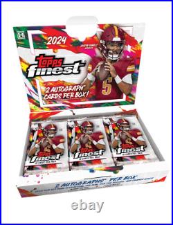 2024 TOPPS FINEST FOOTBALL HOBBY BOX (2 AUTOS) Brand New Factory Sealed 2024 TOPPS FINEST FOOTBALL HOBBY BOX (2 AUTOS) Brand New Factory Sealed