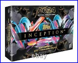 2024 TOPPS INCEPTION FOOTBALL HOBBY BOX (2 AUTOS/1 RELIC) Brand New Sealed 2024 TOPPS INCEPTION FOOTBALL HOBBY BOX (2 AUTOS/1 RELIC) Brand New Sealed