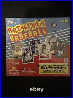 2024 Topps Archives Baseball HOBBY COLLECTORS BOX Factory Sealed