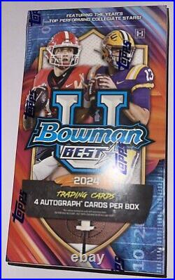 2024 Topps Bowman University Best Football Factory Sealed Hobby Box