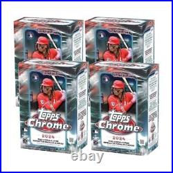 2024 Topps Chrome Baseball Factory Sealed Blaster Boxes (4 Boxes Lot)- PRESALE