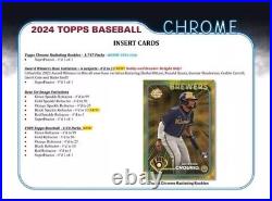 2024 Topps Chrome Baseball Factory Sealed Hobby Box 1 Autograph Guaranteed