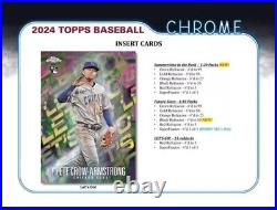 2024 Topps Chrome Baseball Factory Sealed Hobby Box 1 Autograph Guaranteed