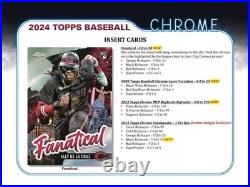 2024 Topps Chrome Baseball Factory Sealed Hobby Box 1 Autograph Guaranteed