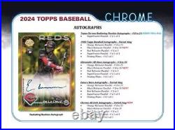 2024 Topps Chrome Baseball Factory Sealed Hobby Box 1 Autograph Guaranteed