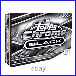 2024 Topps Chrome Black Baseball HOBBY BOX Factory Sealed 1 Auto 4 Cards From JP