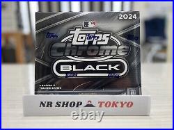 2024 Topps Chrome Black Baseball HOBBY BOX Factory Sealed 1 Auto 4 Cards From JP