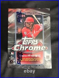 2024 Topps Chrome Blaster Box Fanatics Fest NYC Exclusive Sealed