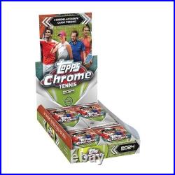 2024 Topps Chrome Tennis Hobby Box Factory Sealed