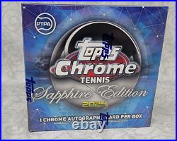 2024 Topps Chrome Tennis Sapphire Edition Hobby Box New / Factory Sealed