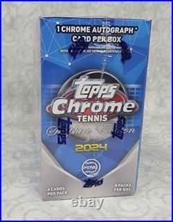 2024 Topps Chrome Tennis Sapphire Edition Hobby Box New / Factory Sealed