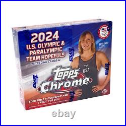 2024 Topps Chrome US Olympic & Paralympic Hopefuls Factory Sealed Hobby Box