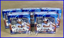 2024 Topps Chrome Update Series Mega Box Factory Sealed Lot Of 5 New In Hand NIB