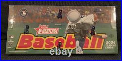 2024 Topps Heritage Baseball Hobby Box sealed Free Shipping