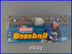 2024 Topps Heritage High Number Baseball Factory Sealed Hobby Box FREE SHIPPING