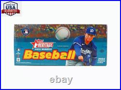 2024 Topps Heritage High Number Baseball Hobby Box Factory Sealed MLB Cards
