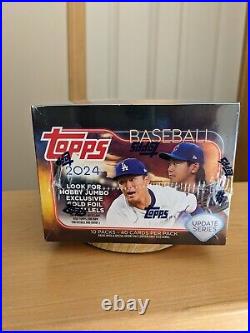 2024 Topps Update Series Baseball Jumbo Factory Sealed Box