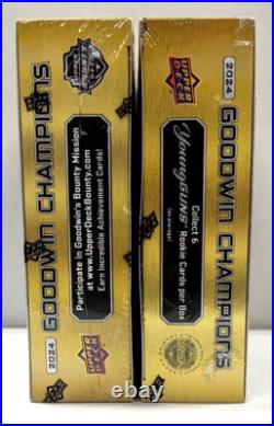 2024 Upper Deck Goodwin Champions 15 Pack Hobby Factory Sealed Box Lot of 2
