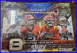 2024 Wild Card Auto Mania Football 8 Autos Guaranteed Factory Sealed Box