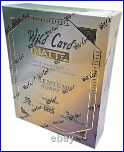 2024 Wild Card Matte Rookie & Prospects Baseball Hobby Box 5 Autographs Per Box