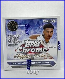 2024 topps chrome basketball sapphire sealed box