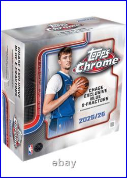 2025-26 TOPPS CHROME MEGA BOX (42 Cards) NBA Basketball Brand New Sealed QTY