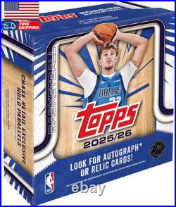 2025-26 Topps Basketball Factory Sealed Mega Box