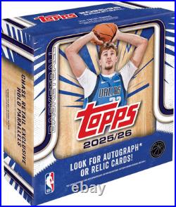 2025-26 Topps Basketball Factory Sealed Mega Box