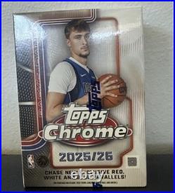 2025-26 Topps Chrome Basketball Blaster Box NEW Sealed From Topps Box