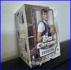 2025-26 Topps Chrome Basketball Blaster Box NEW Sealed From Topps Box