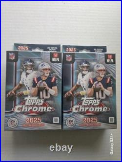 2025-26 Topps Chrome Football Blaster / Hangers Box Lot of 4 (2 Each) New Sealed
