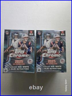 2025-26 Topps Chrome Football Blaster / Hangers Box Lot of 4 (2 Each) New Sealed