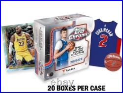 2025-26 Topps Chrome NBA Basketball Fanatics Exclusive Mega 20 Box Case Sealed