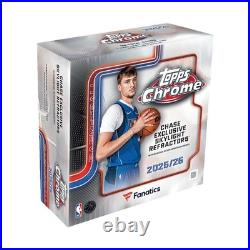 2025-26 Topps Chrome NBA Basketball Fanatics Exclusive Mega 20 Box Case Sealed