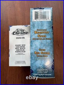 2025/26 Topps Chrome NBA Blaster & Bowman Basketball Mega Box Lot of 6 Sealed