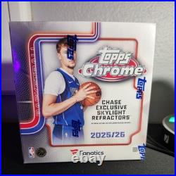 2025-26 Topps Chrome NBA Fanatics Exclusive Mega Box-New Factory Sealed Skylight