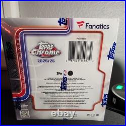2025-26 Topps Chrome NBA Fanatics Exclusive Mega Box-New Factory Sealed Skylight